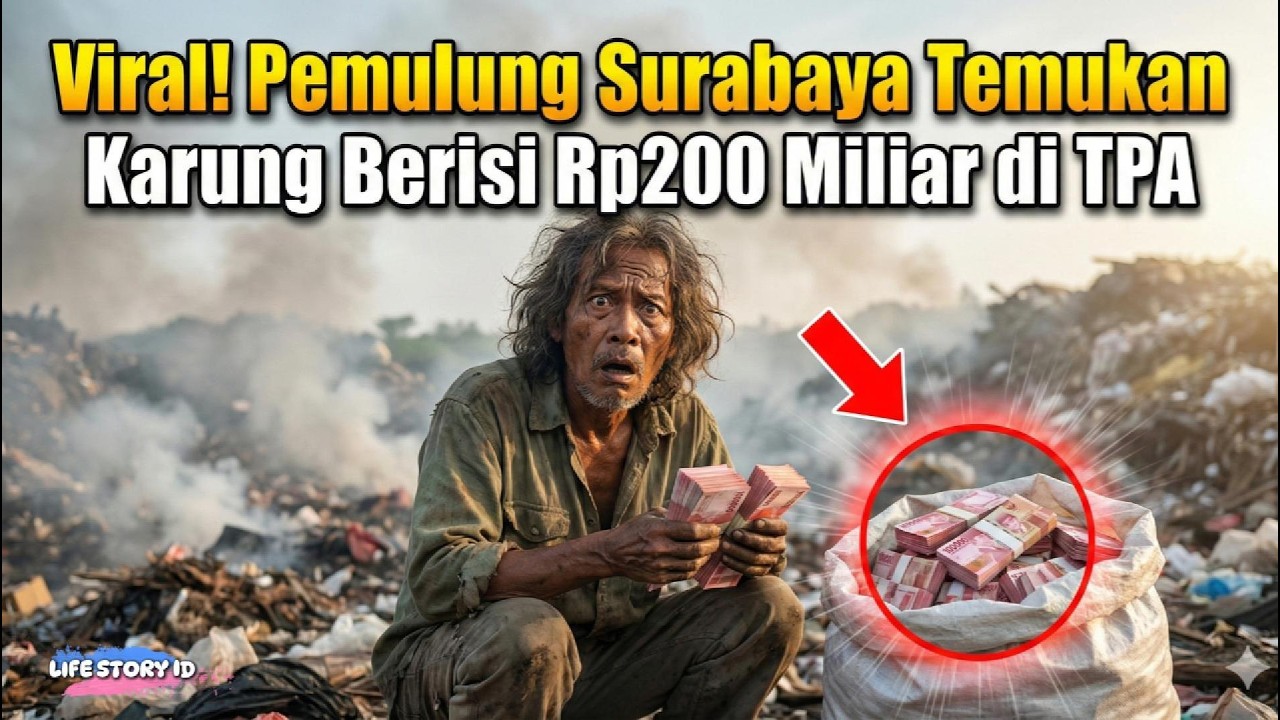VIRAL‼️ Pemulung Gondrong Surabaya Temukan Karung Berisi Rp200 Miliar di TPA… Endingnya Mengejutkan!