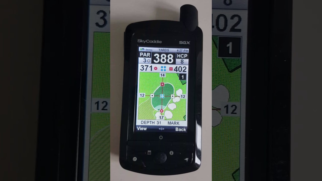 Sky caddie SGX demo of the unit working