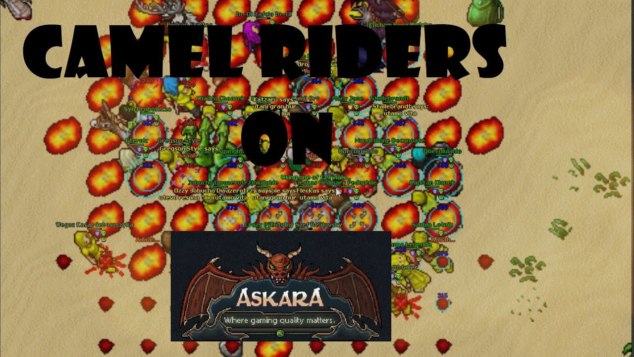 ► #TIBIA WAR MOVIE: ✖CAMEL RIDERS✖ ON ASKARA.NET [8.0] +TS3 REC. [HD] ★TS3 REC★1080p 60FPS★