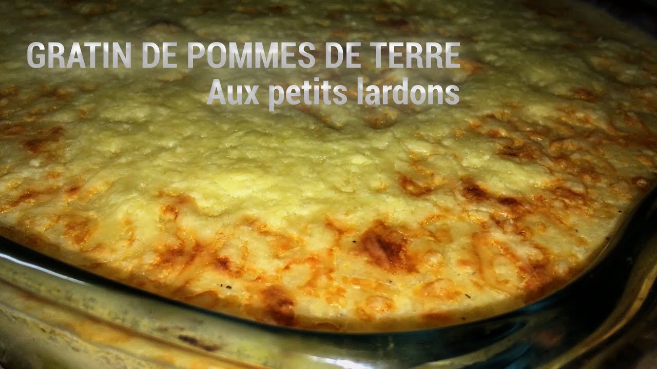 Gratin de pomme de terre aux petits lardons.