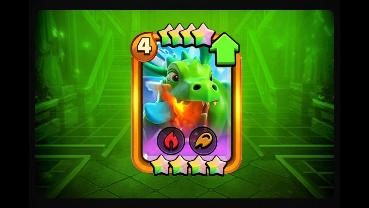 4 Star Baby Dragon Melts Everything! 🔥#clashroyale #mergeinn #games #gaming
