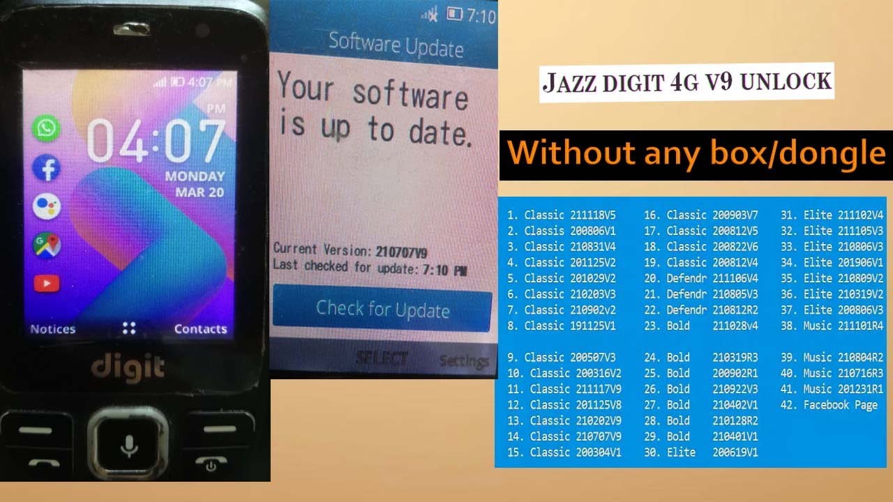 Jazz digit 4g v9 unlock all sim without box | How to unlock jazz digit 4g 210707v9 #jazz digit 4g v9