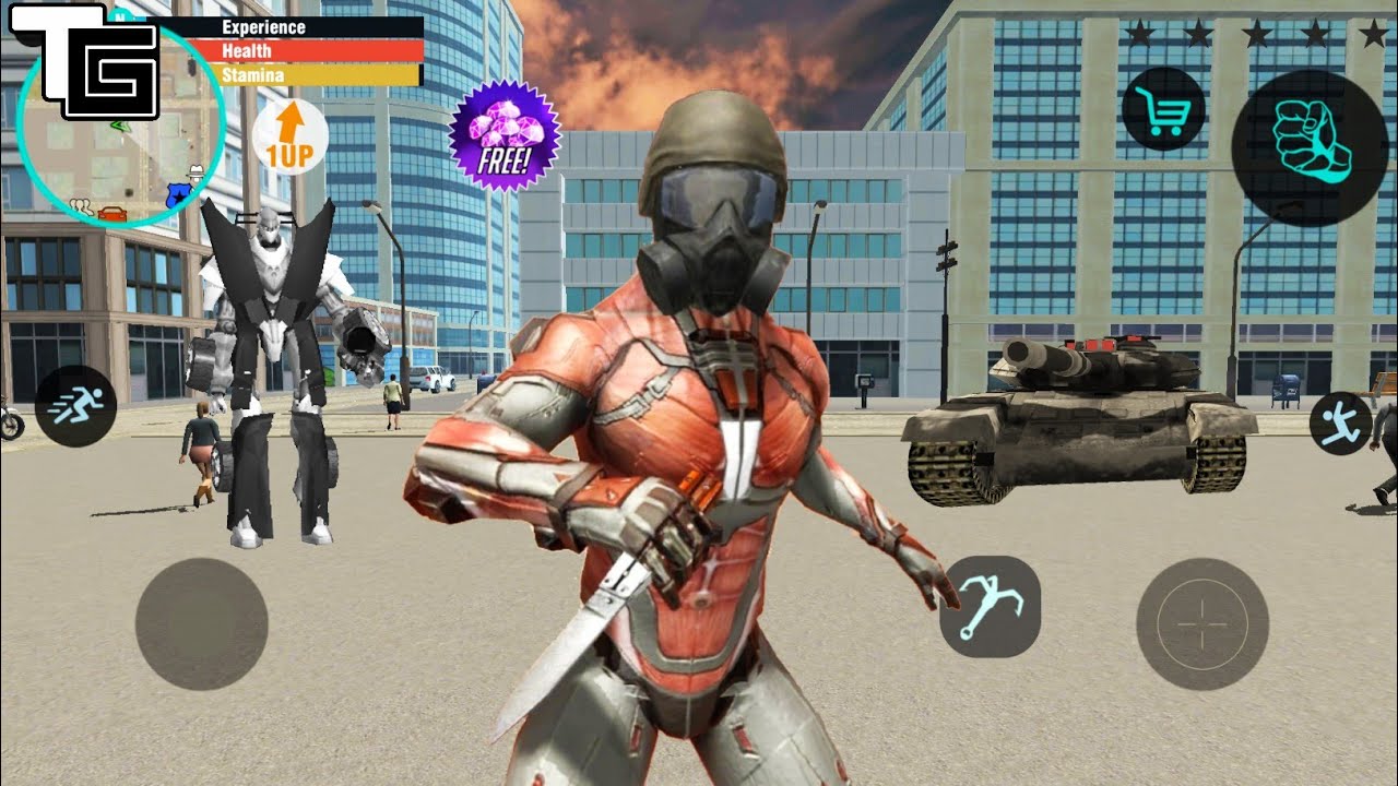 Fly A Rope New Update | NAXEEX | Fight Tanks and Enemy Robots - Android GamePlay #5
