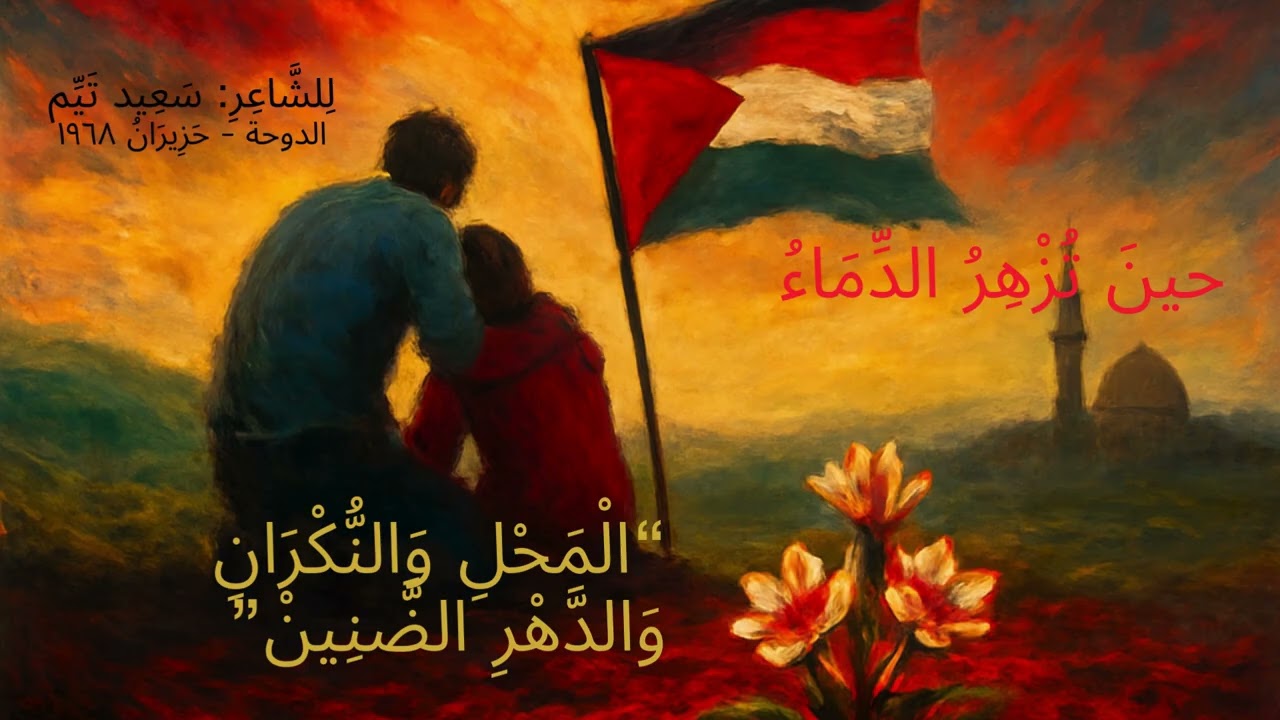 حينَ تُزْهِرُ الدِّمَاءُ |  الشاعر سعيد تيم | قصيدة في حب فلسطين (1968)