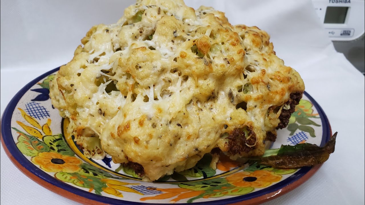 Como fazer couve-flor gratinada inteira