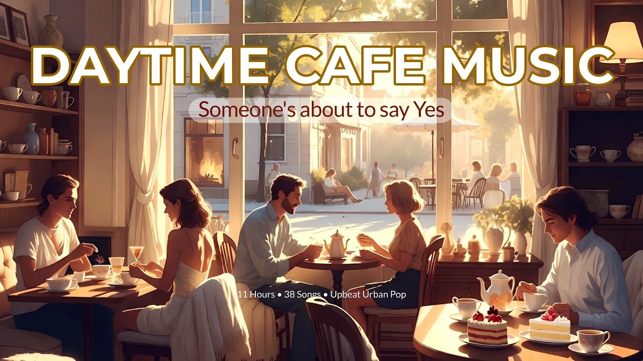 Сюрприз в кафе: Daytime Cafe Music ☀🎭 Bright & Curious Urban Pop | 11 Hours of Cafe Vibes