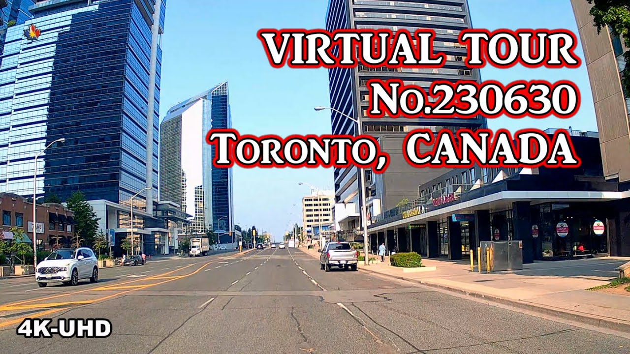 [4K-UHD] - Driving along Sheppard Ave. East | From Kennedy Ave. to Yonge St. Toronto, CANADA