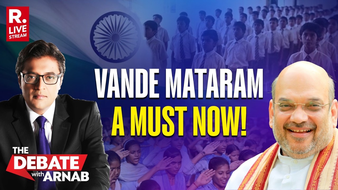Debate With Arnab LIVE: Government Makes Vande Mataram's 6 Stanzas Mandatory