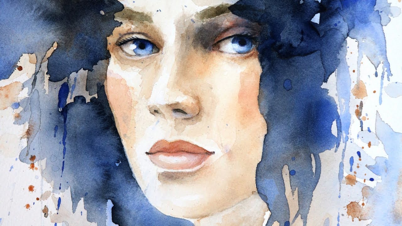 Een portret schilderen met aquarelverf