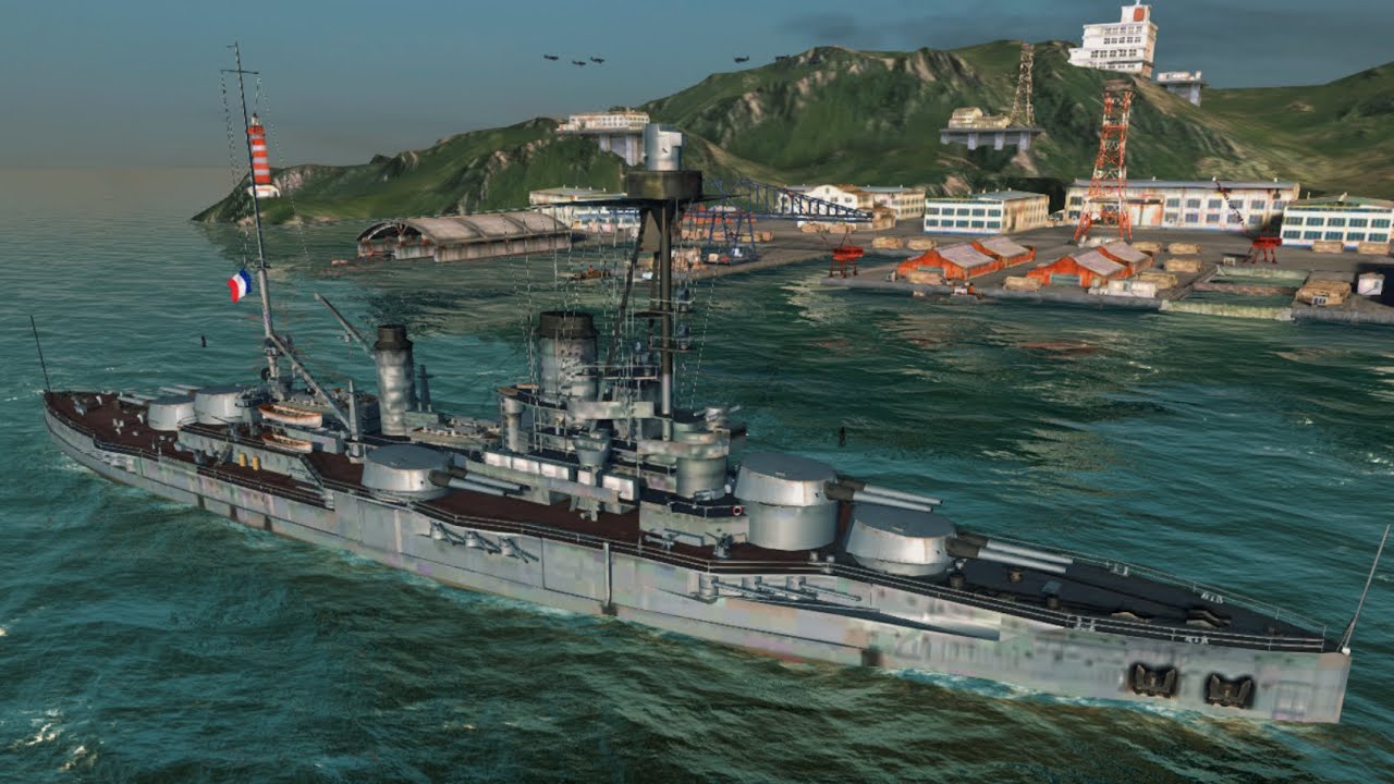 Gagner avec le navire français Courbet sur World of Warship