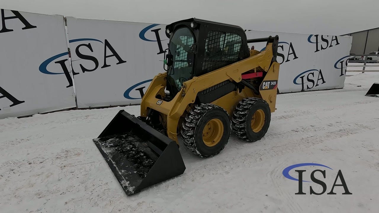 60050 - Caterpillar 242D Wheeled Skid Steer will be sold at auction!