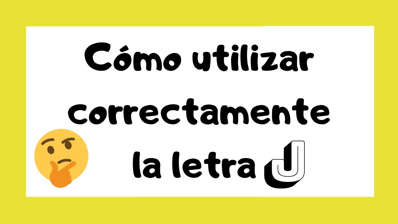 🤓 Cómo escribir correctamente la LETRA J | Reglas ortográficas  ✏️