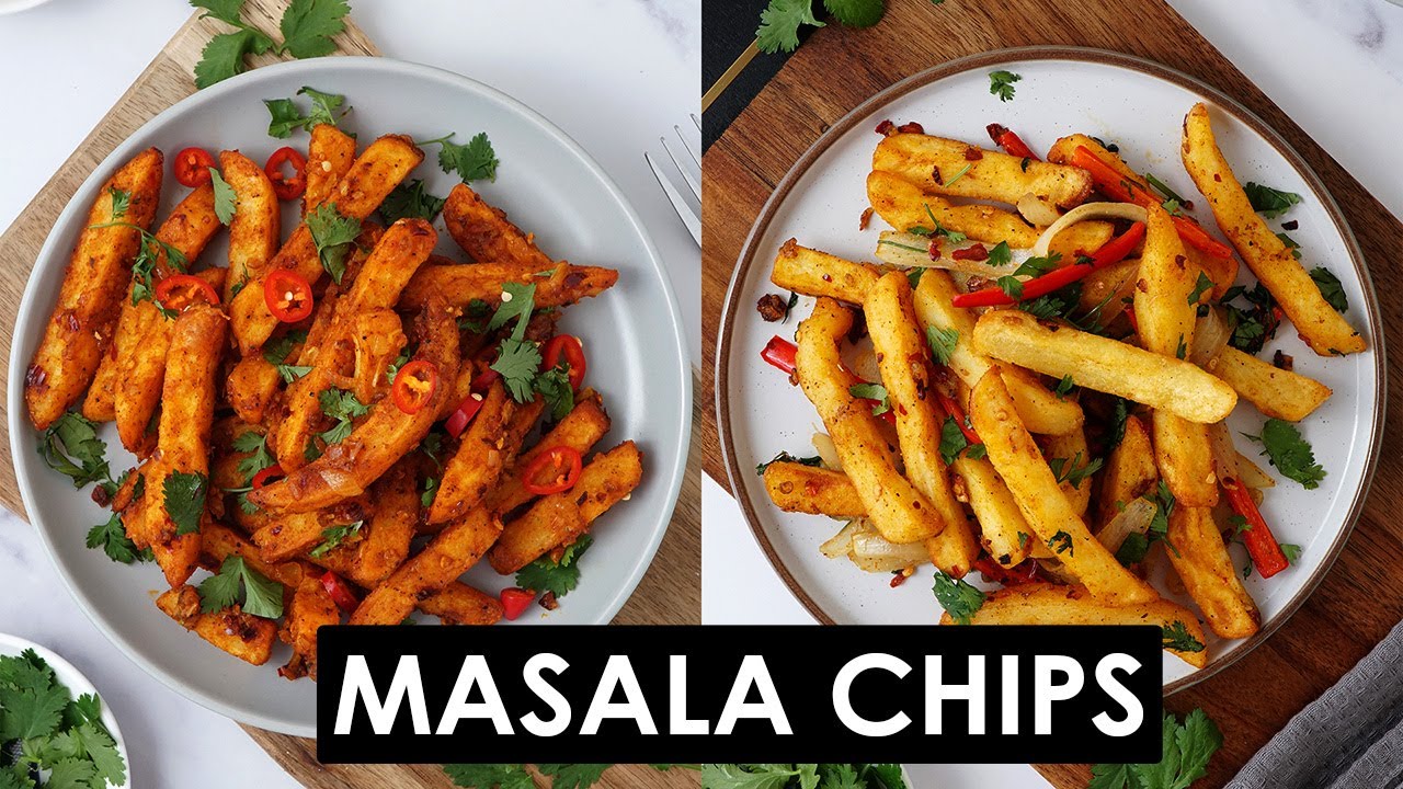 Easy Masala Chips Recips 2 Ways | Indian Style Spicy Masala Fries