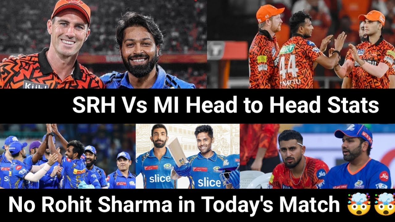 MI vs SRH, IPL Match Today: Overall Head-to-Head Stats ,Pitch Report and Match Preview | SRH Vs MI