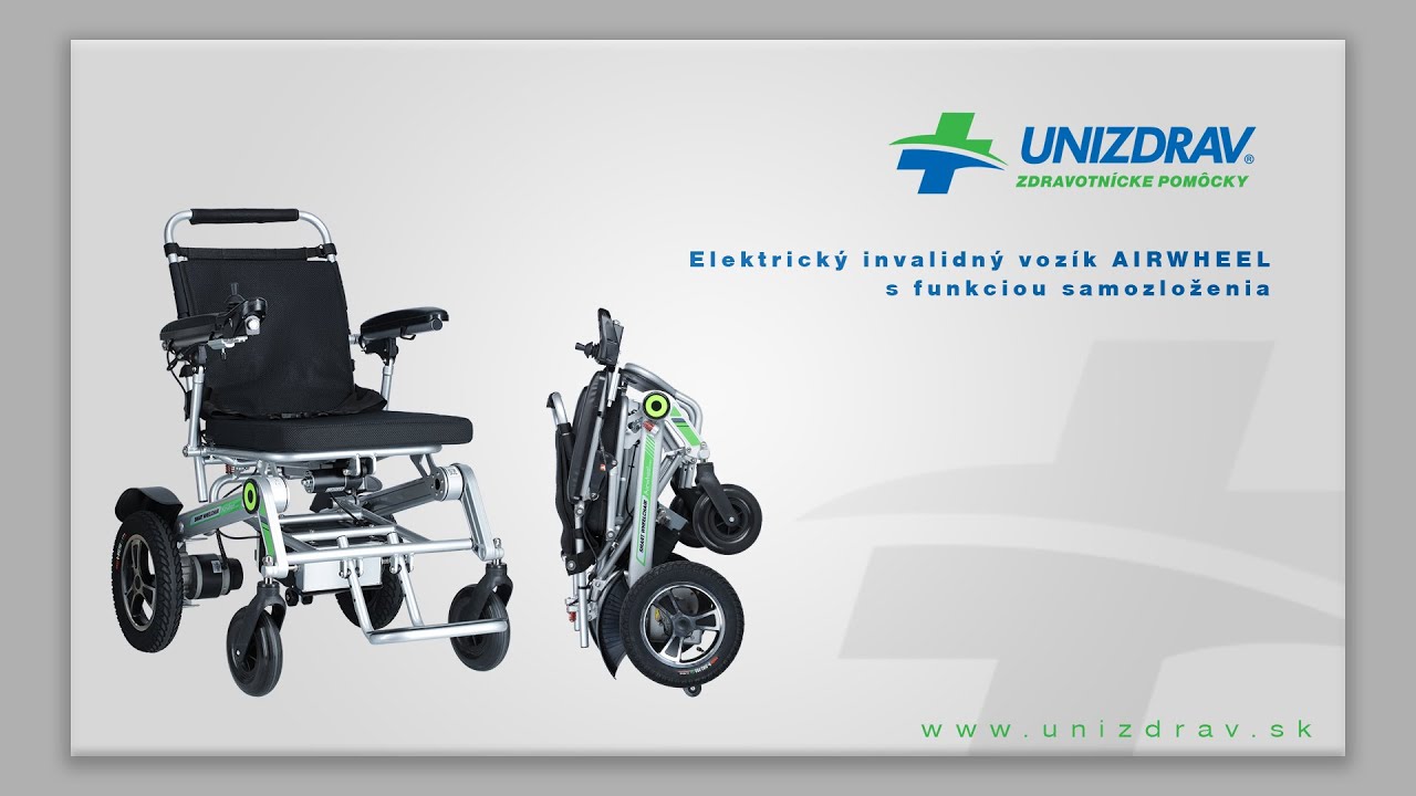 Elektrický invalidný vozík AIRWHEEL s funkciou samozloženia s diaľkovým ovládaním - VIDEOMANUÁL