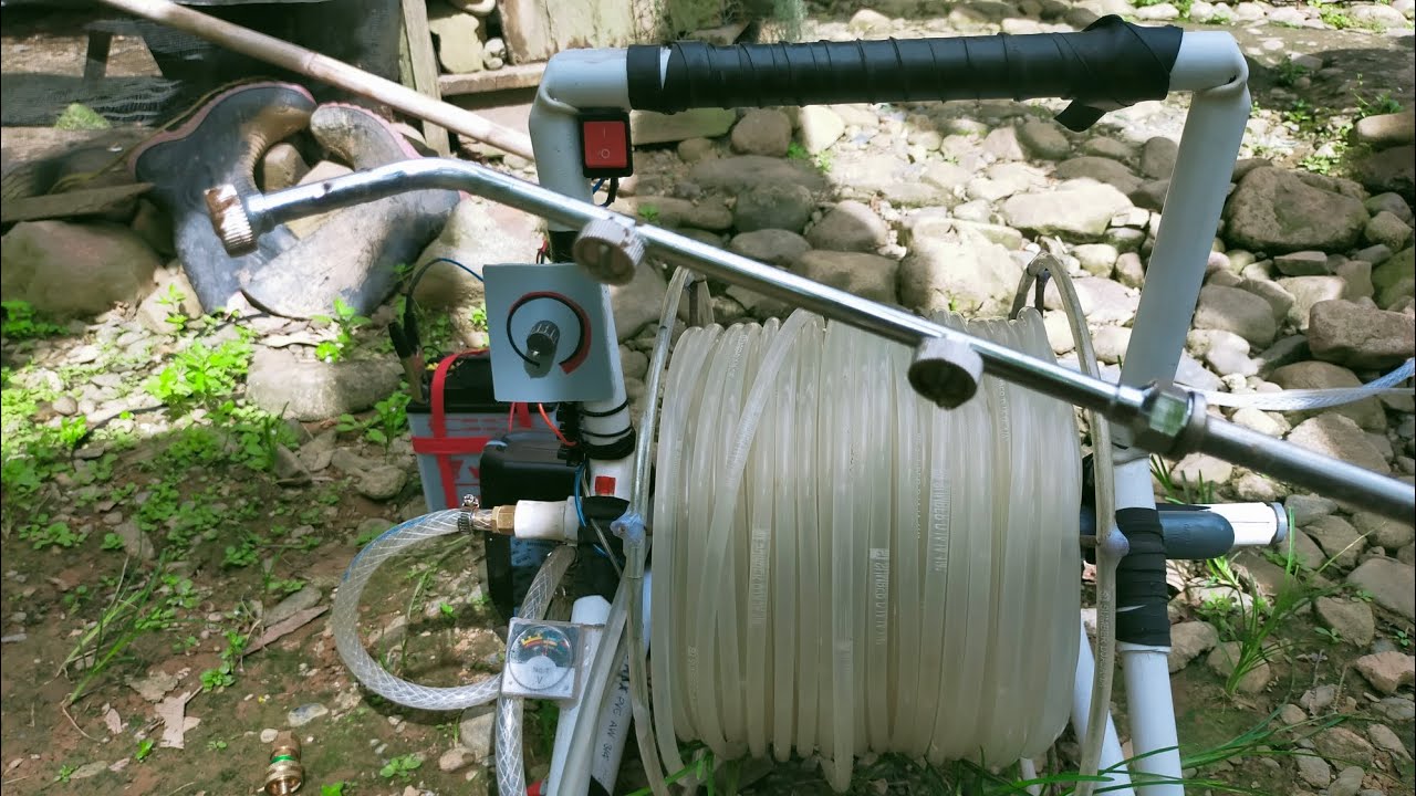 Sprayer Rakitan Tanpa Gendong Dengan Selang Panjang 100 Meter