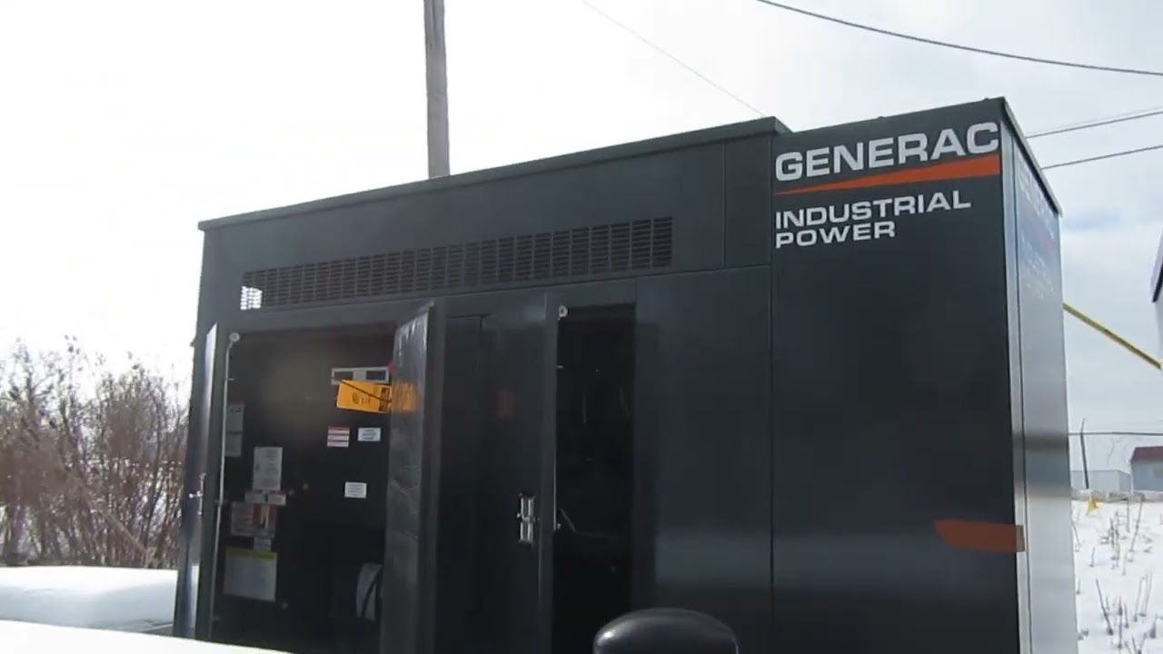 Extra 30 KW DIESEL GENERATOR GENERAC 120/240 VOLT ONLY 305 HRS SOUND ENCLOSED VIDEO