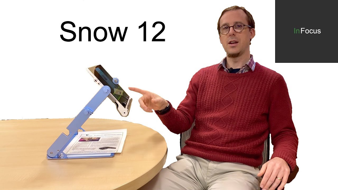 Ручной электронный увеличитель Zoomax Snow 12 с демонстрацией OCR
