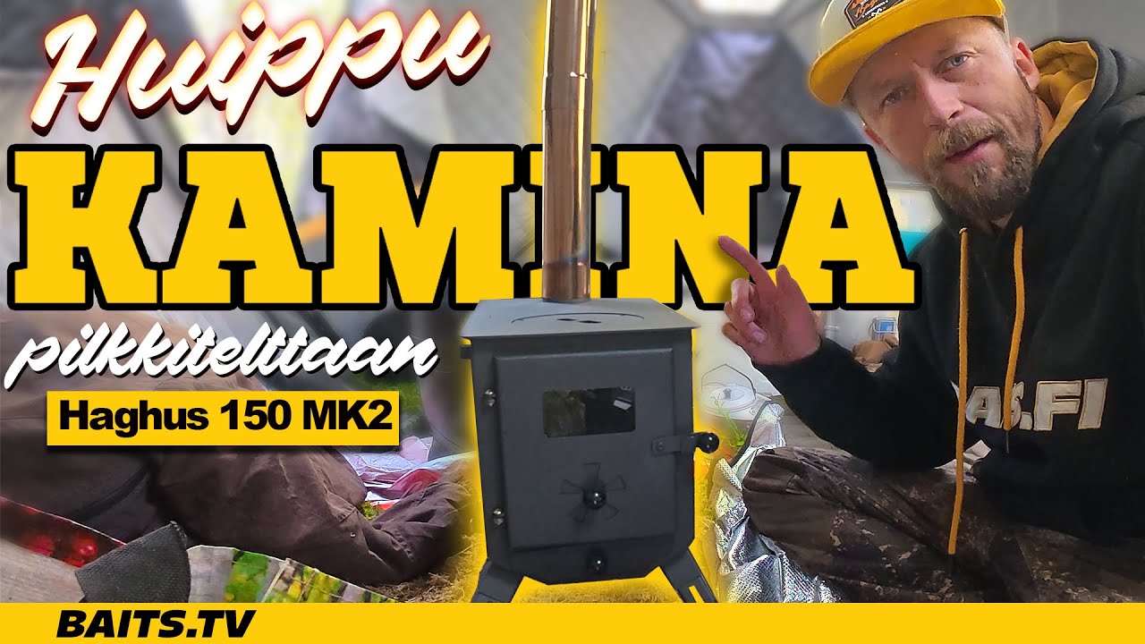 Nyt on kunnollinen retkikamina telttak&auml;ytt&ouml;&ouml;n | Haghus Stove 150 MK2 | baits.fi verkkokauppa