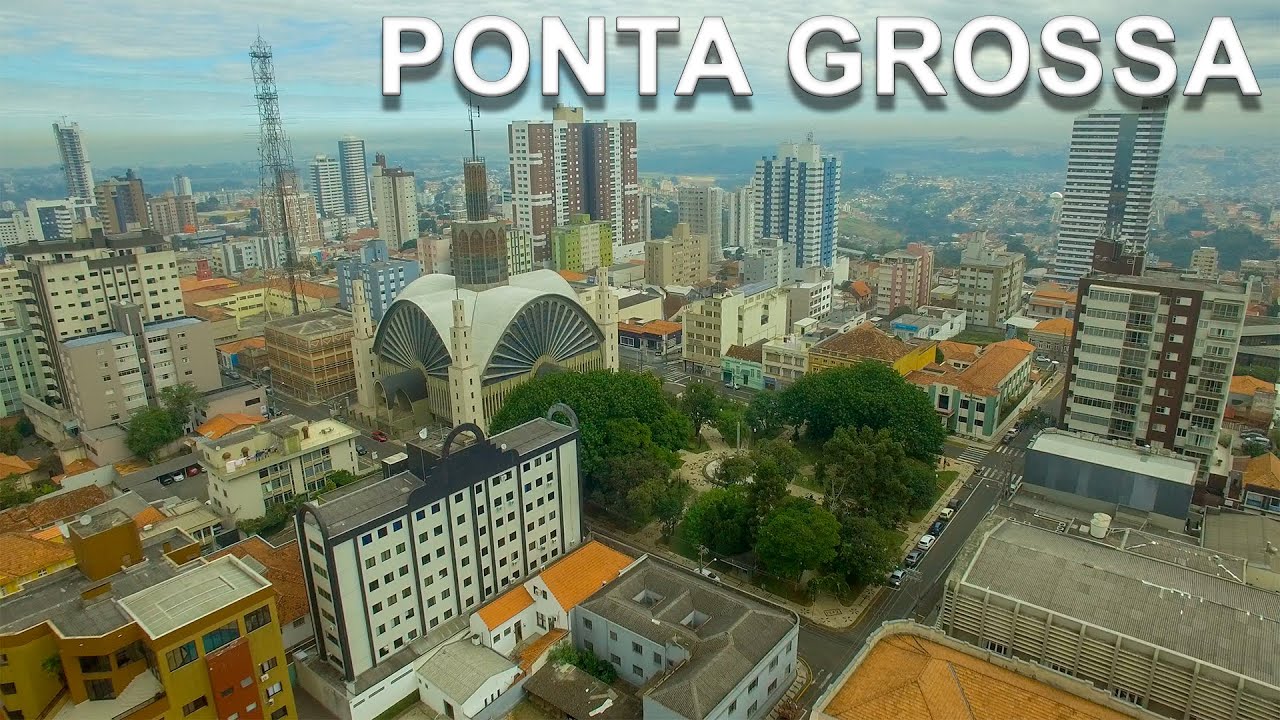 A linda historia de Ponta Grossa com imagens aéreas em 4k