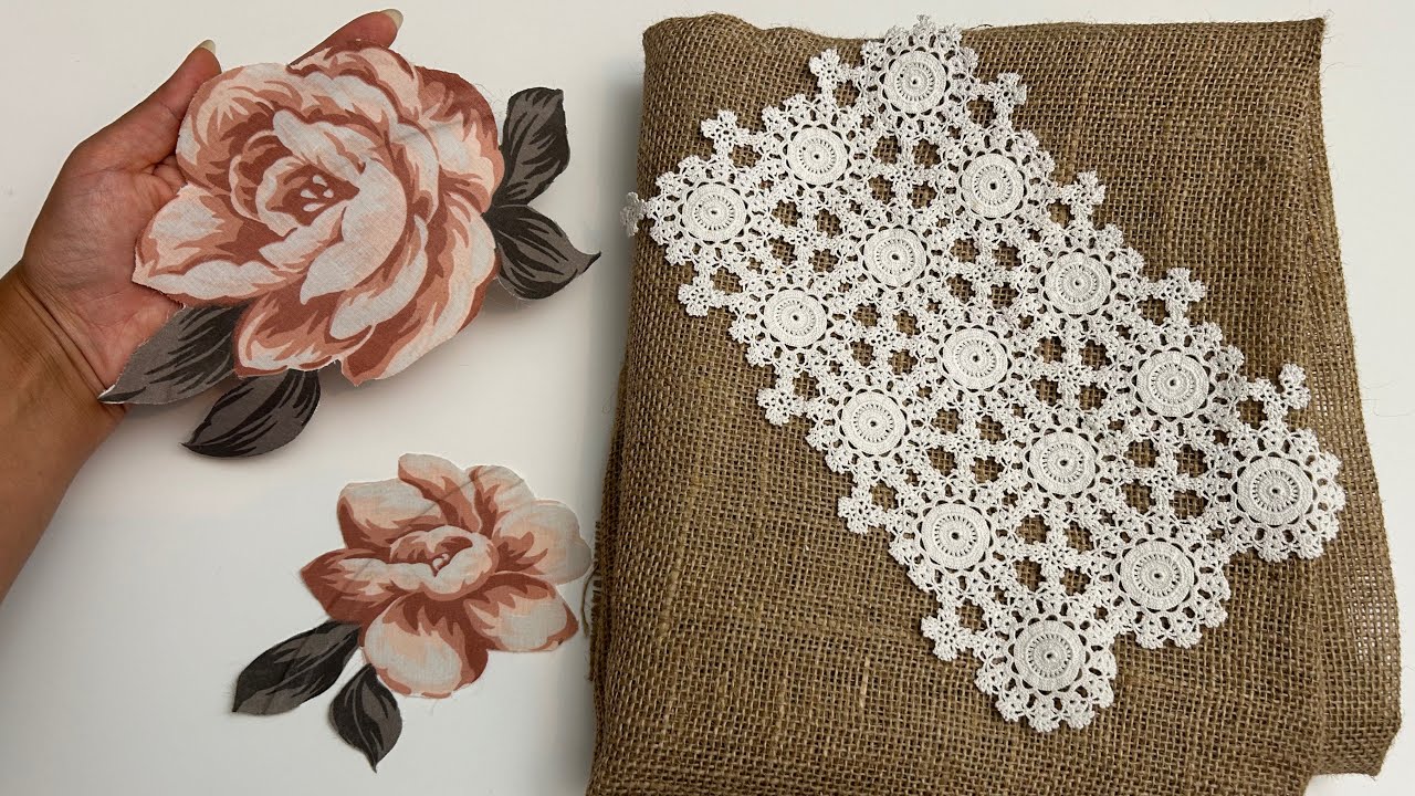 DIY at Home with Fabric and Old Lace! 2 Ideas! ASMR!