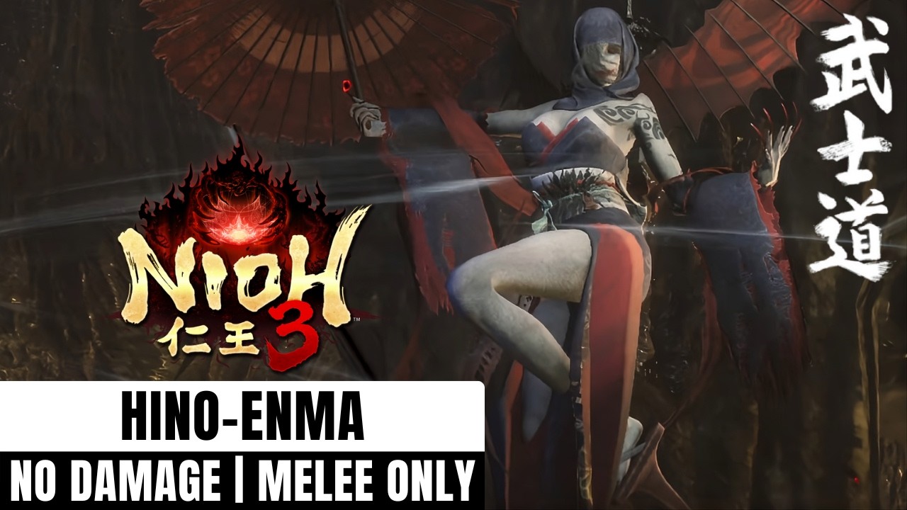 Nioh 3 - Hino-enma Boss Fight (No Damage/Samurai Sword)