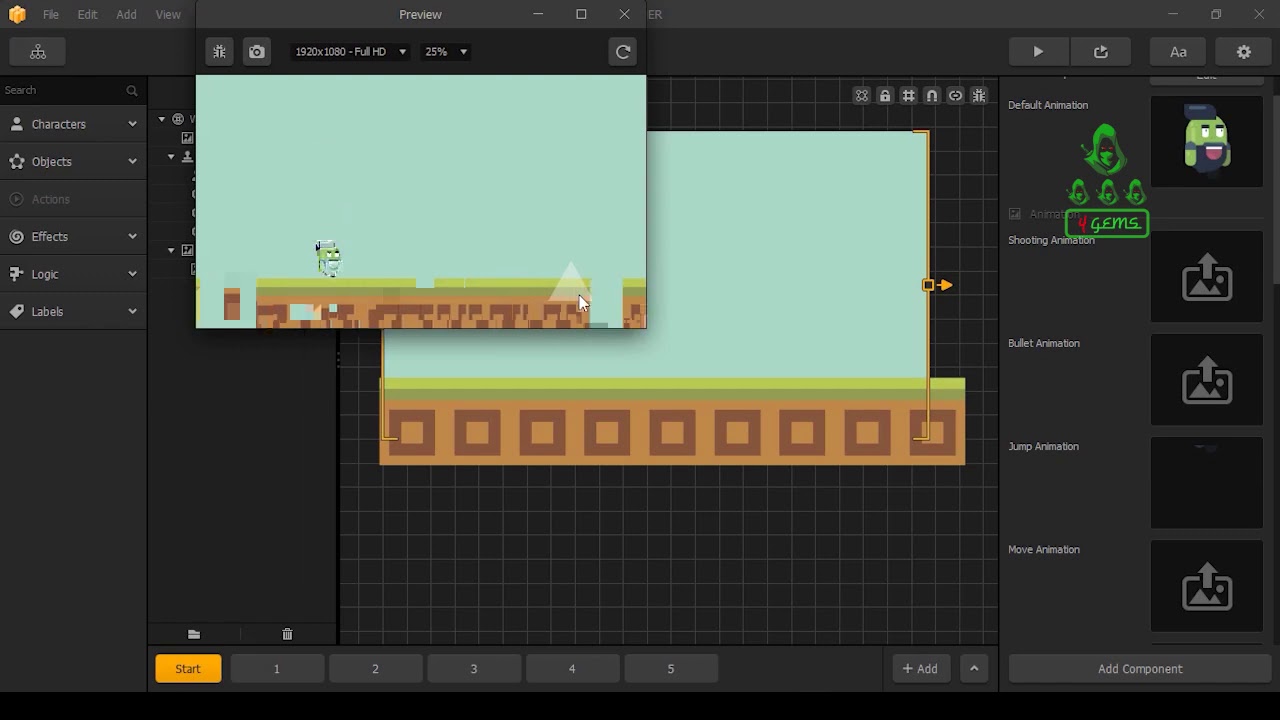 MAKING RUNNER GAME || BUILDBOX || 4GEMS