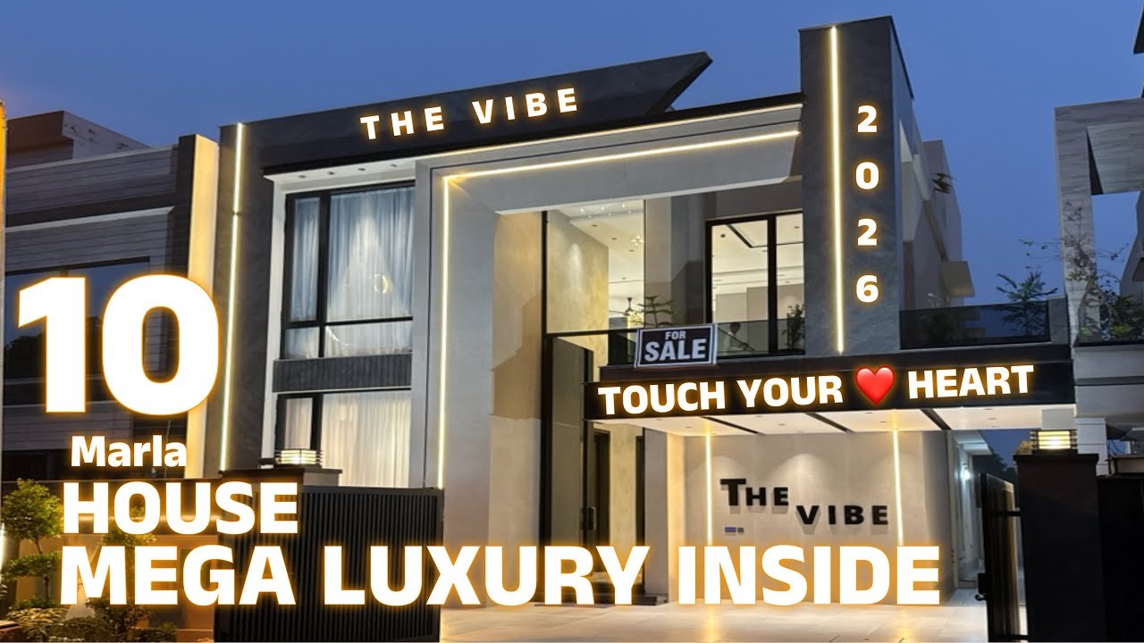 The Vibe! Mega Luxury inside 10 Marla Brand New House for Sale Bahria Town Lahore
