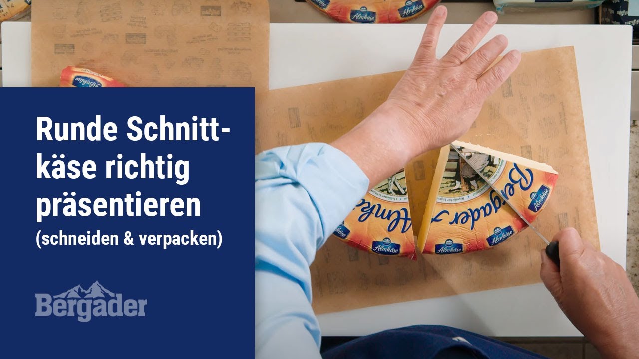 Runde Schnittkäse richtig präsentieren (schneiden & verpacken) | Schulungsvideo