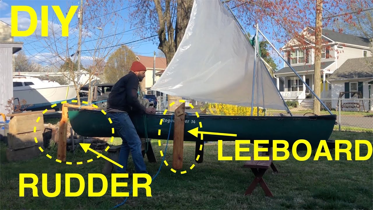 Building Leeboard & Rudder for the Sail Canoe! (Using scrap wood)