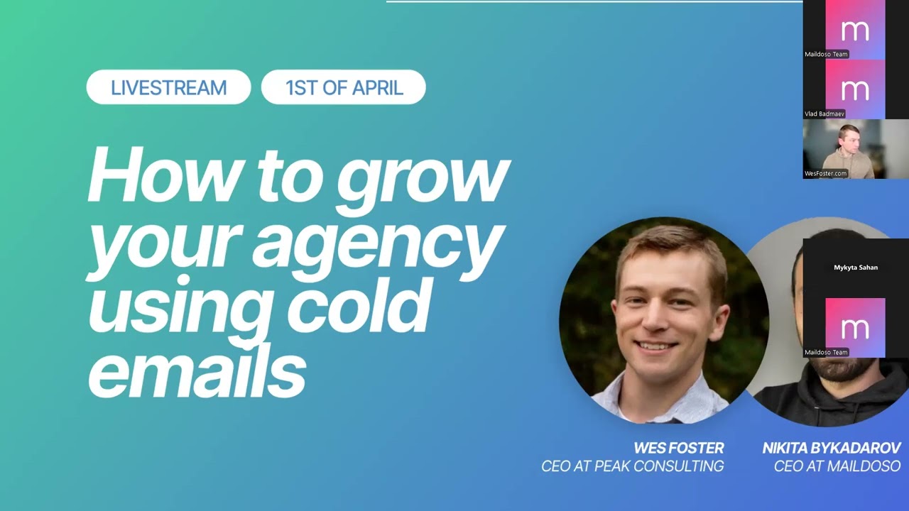 How to grow your agency using cold email with Wes Foster