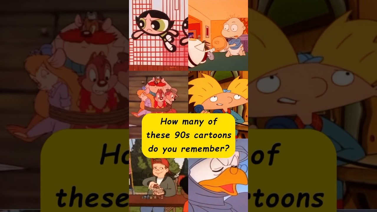 How many of these 90s cartoons do you remember? #nostalgia #90s #cartoon 😘