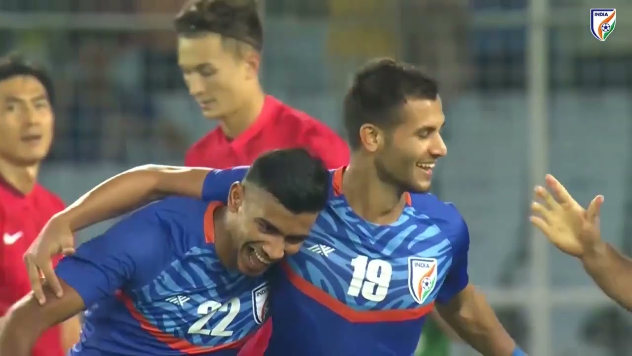 Anwar Ali's and Ishan Pandita's first goal for the Blue Tigers