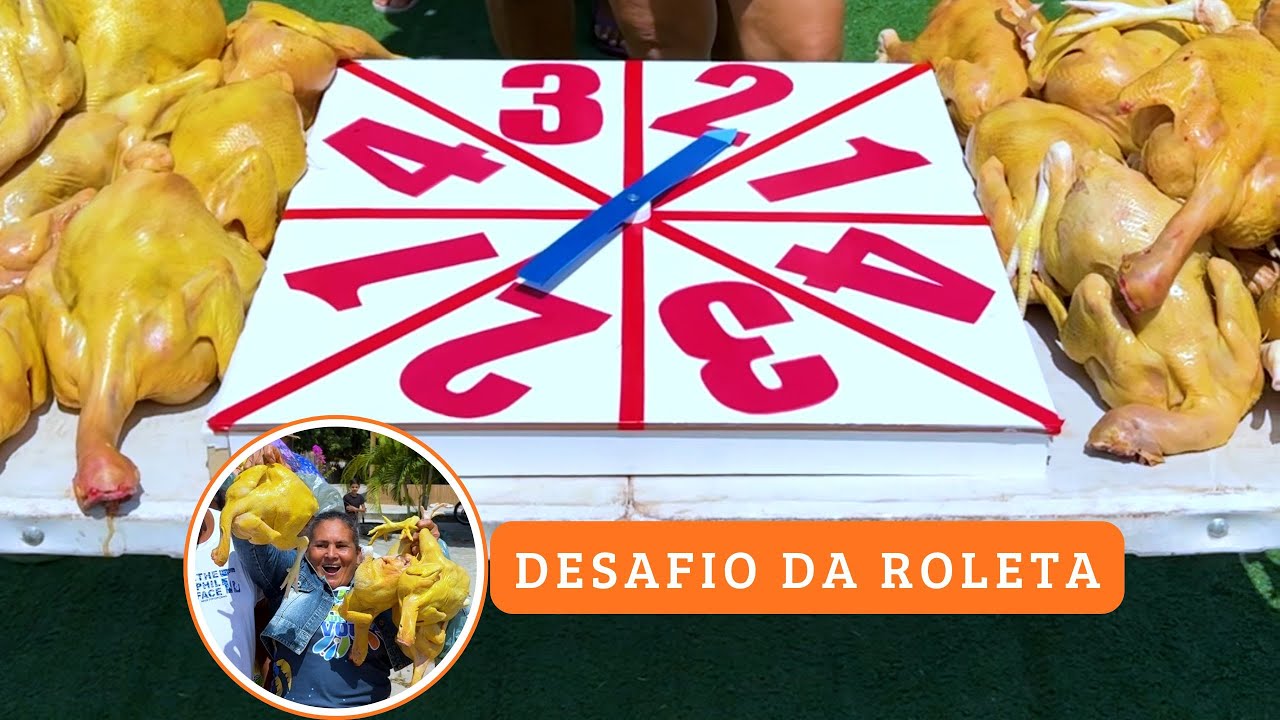 BRINCADEIRA NO INTERIOR: Gire a Roleta e Ganhe Frango!
