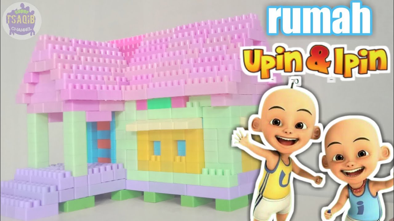 Membuat rumah upin ipin dari lego blok | miniatur rumah Upin Ipin