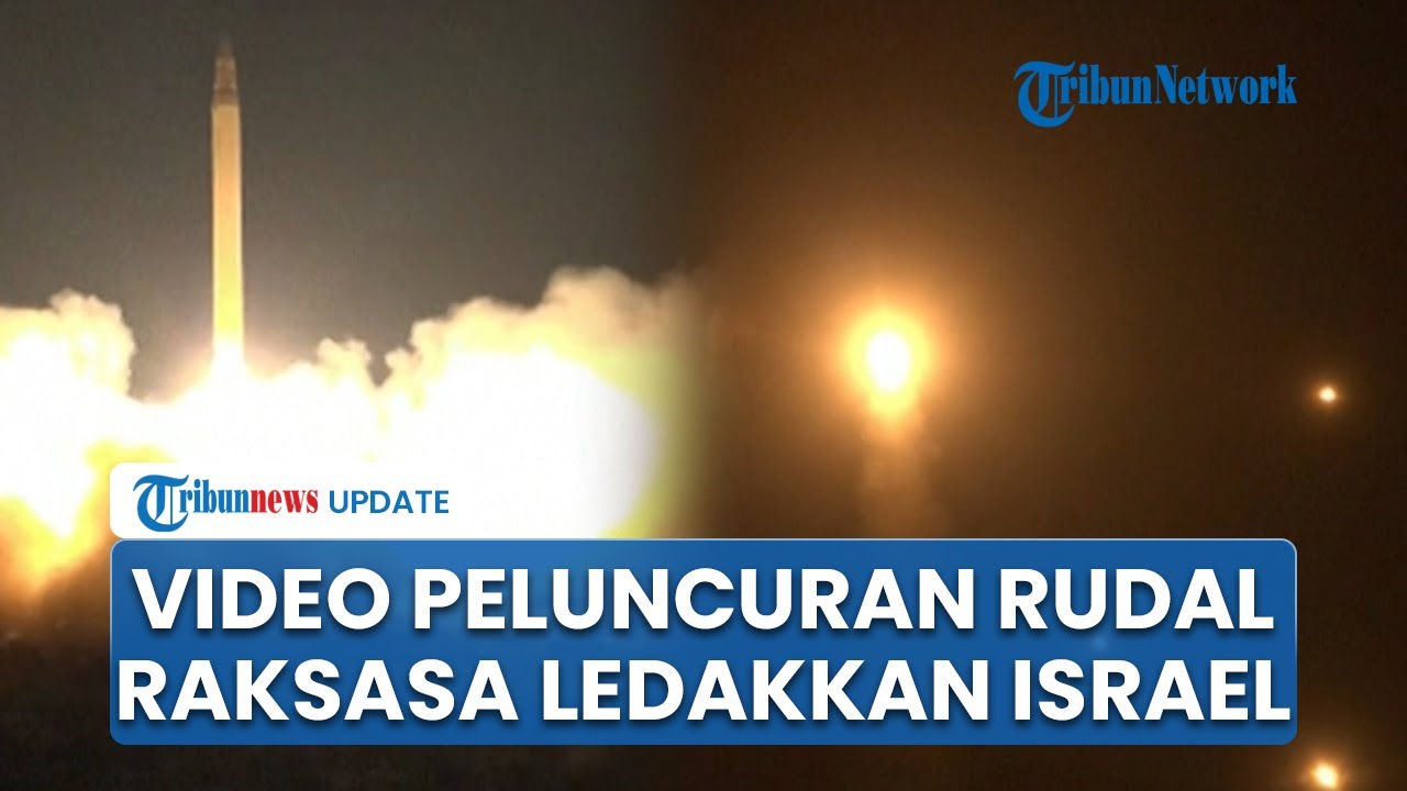 Iran Unggah Video Detik-detik Peluncuran Ratusan Rudal Raksasa Hancurkan Israel, Warga Mojok