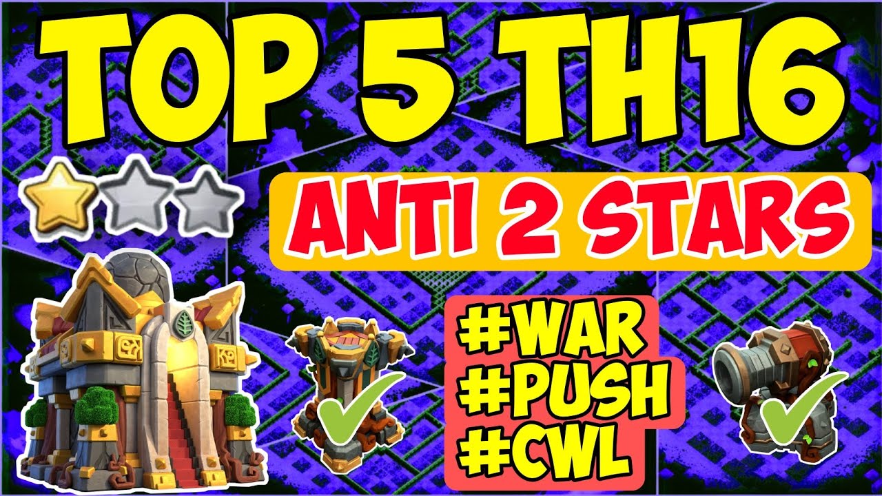 Best* TOP 5 Th16 WAR Base With LINKS  Th16 Anti 2 Stars TH16 WAR BASE | New Best Th16  War Base 2023