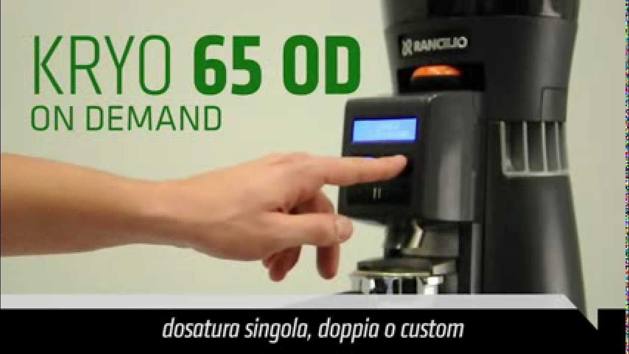 KRYO 65 OD - macinadosatore on demand estremamente versatile ed ergonomico
