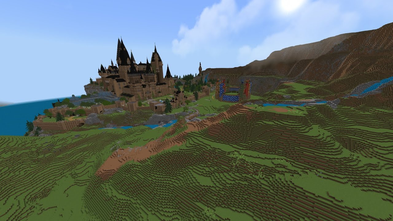 Обновление Hogwarts Legacy в MINECRAFT #4 | Ландшафт!