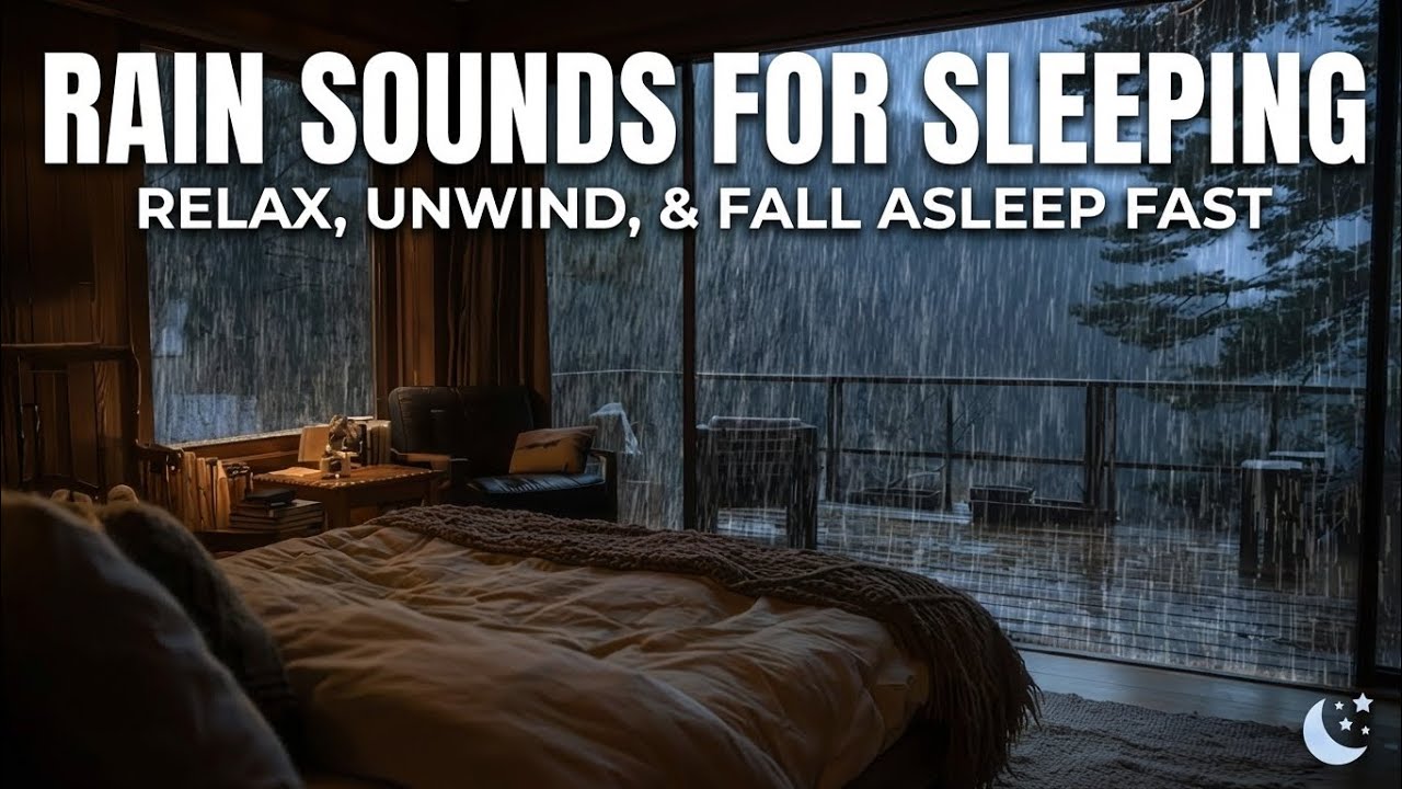 ASMR Rain 🌧️ & Thunder for Sleeping | Relaxing Storm Sounds All Night