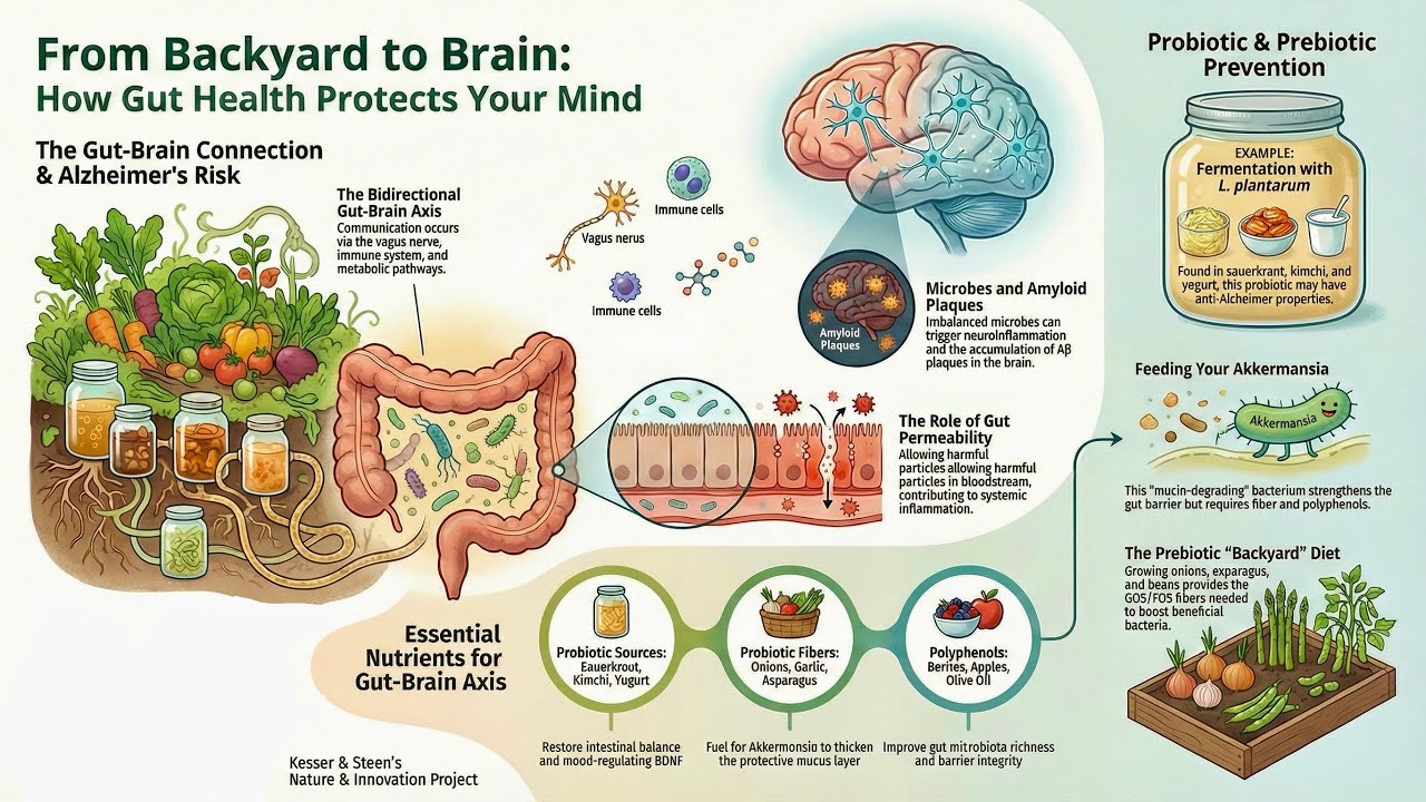 Gut - Brain Connection to the Kitchengarden in your Backyard 🫐 with Kesser and Steen