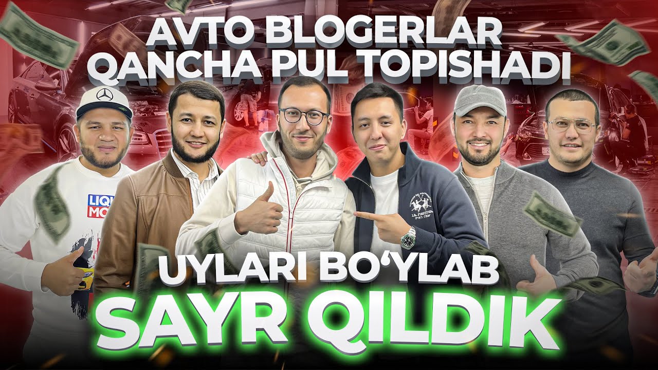 ENG TANIQLI VA BOY O'ZBEK AVTO BLOGERLARI