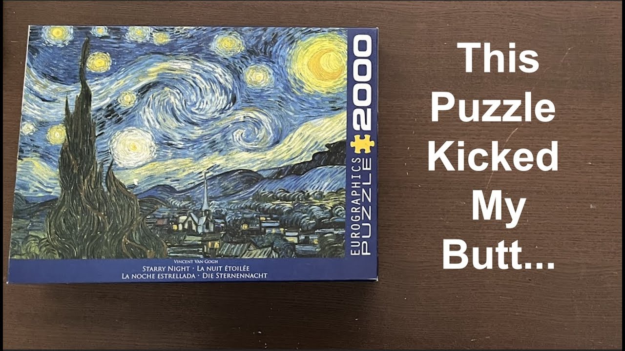 Timelapse Jigsaw Puzzle Solve -  Starry Night