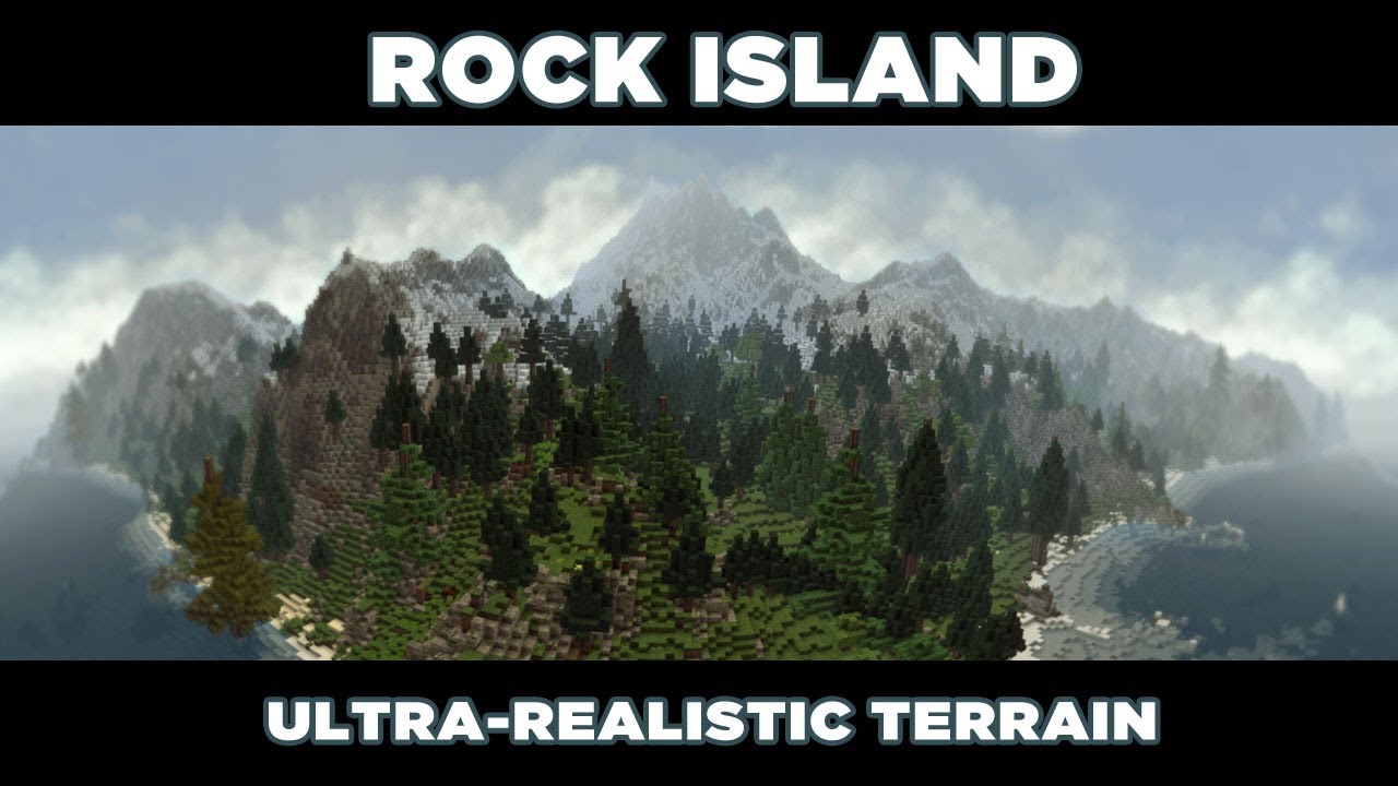 JM - Rock Island - Ultra Realistic Minecraft Terrain + Download