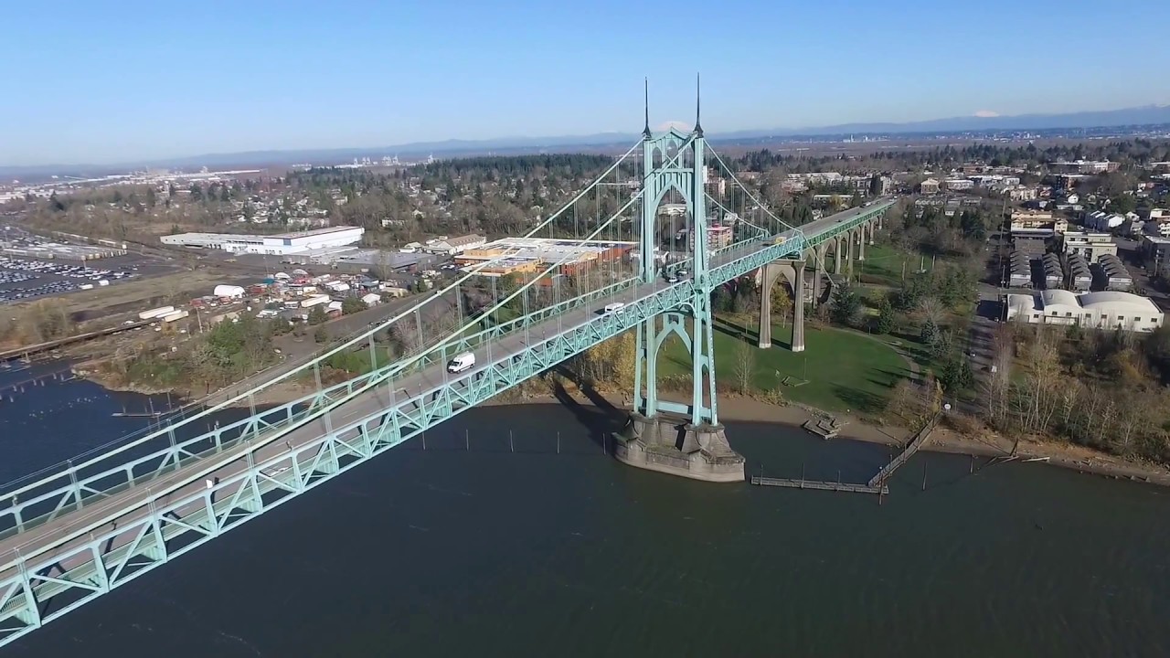 St Johns Bridge in Portland, Oregon