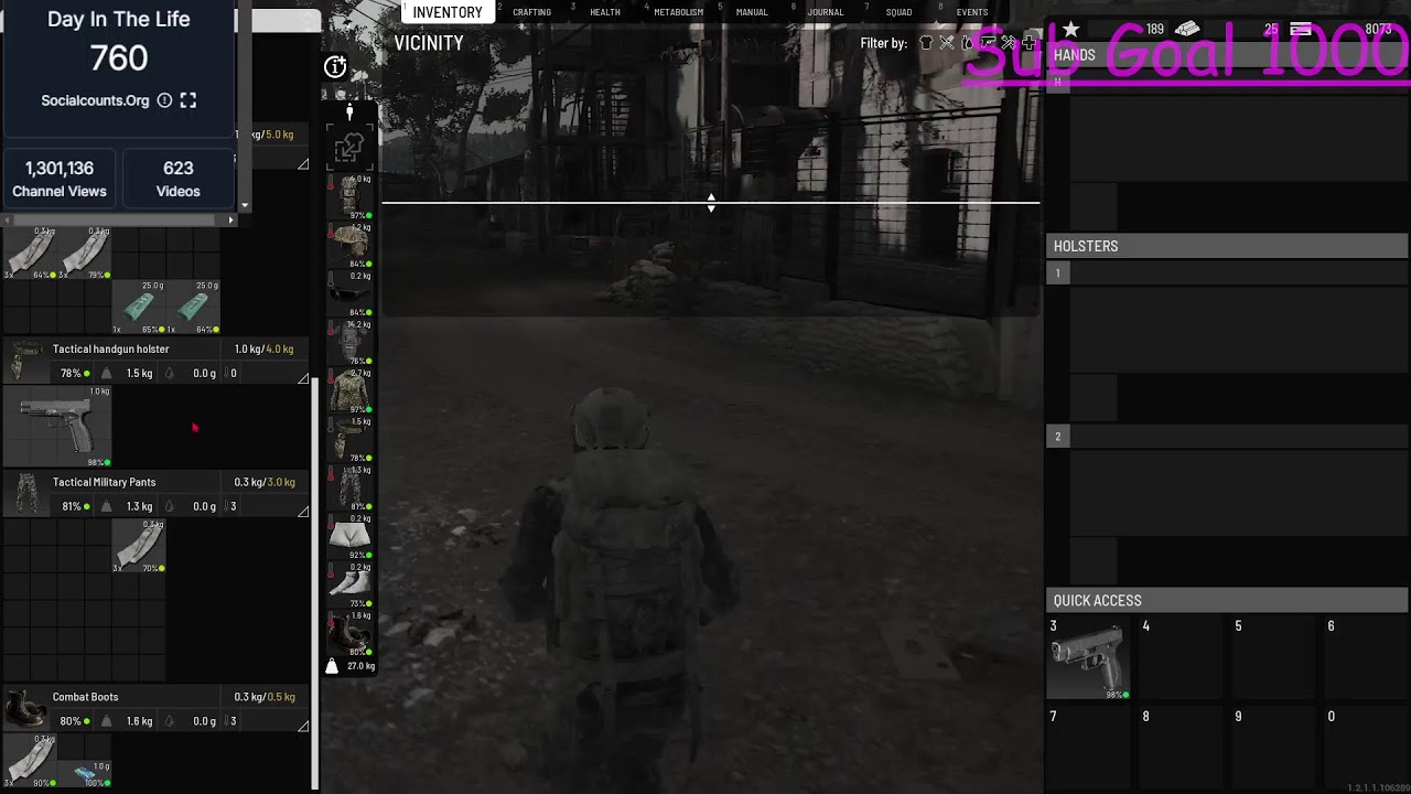 Bopping Zombies! jogging in the Forest! Looting and shooting