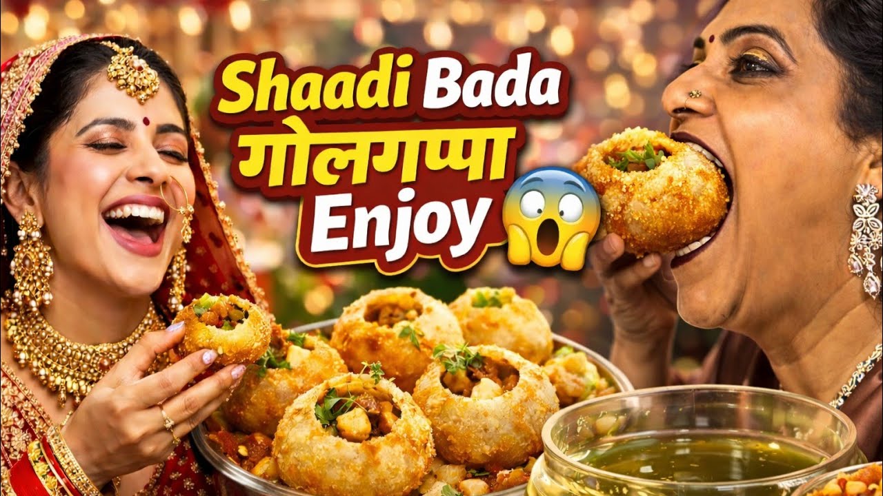 Shaadi Bada गोलगप्पा Enjoy 😱 ll #viral #poonamraiswalvlogs #shorts #wedding