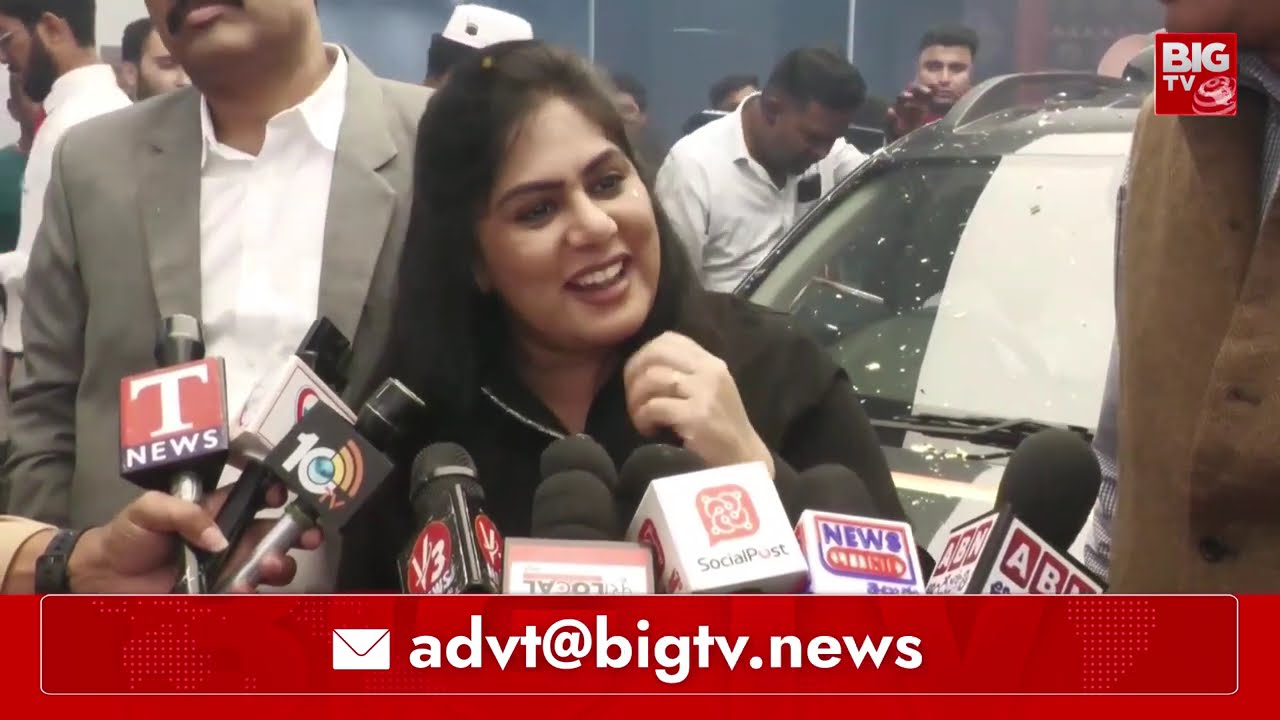 Sunaina Badam unveiled Nissan Gravite car at Erragadda | Sunaina | @BIGTVET