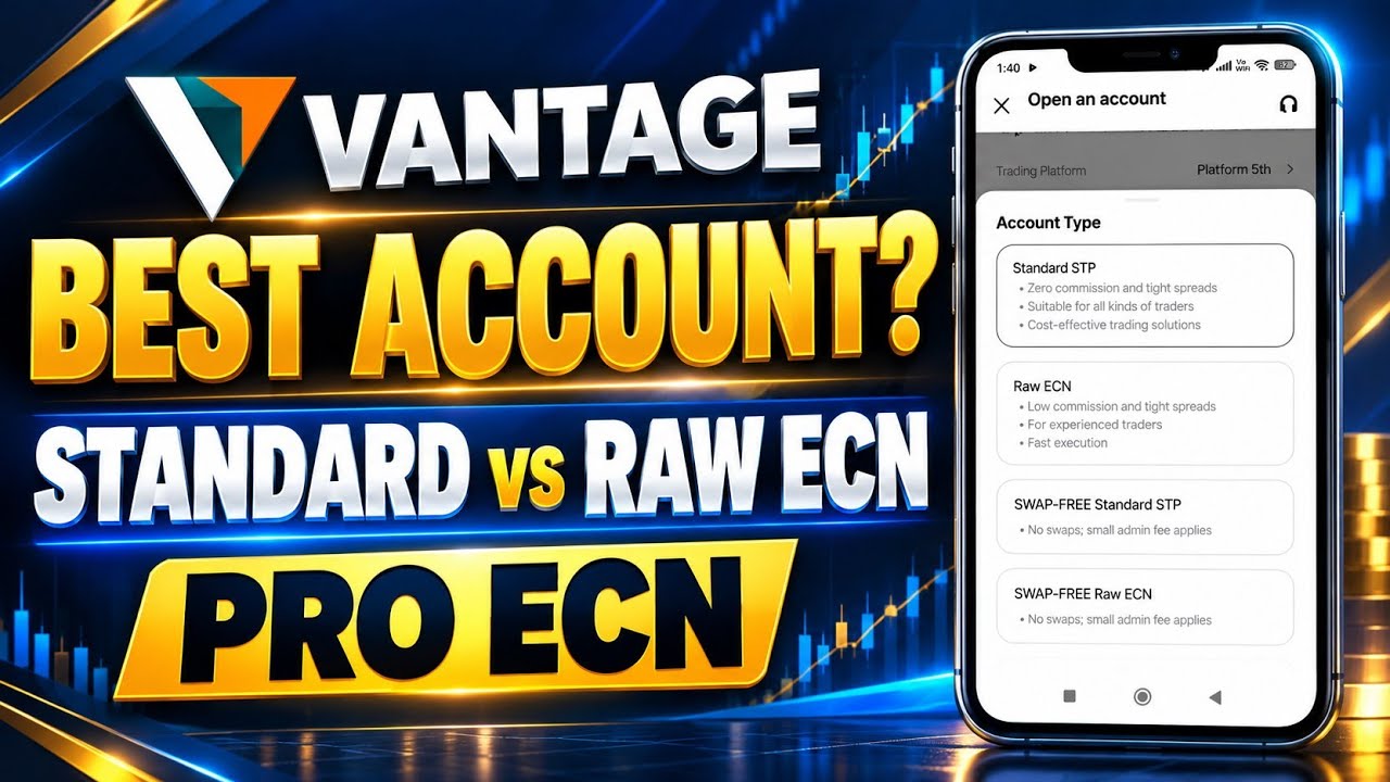 Vantage Broker Best Account Type 2026 | Standard vs RAW ECN vs PRO ECN Explained