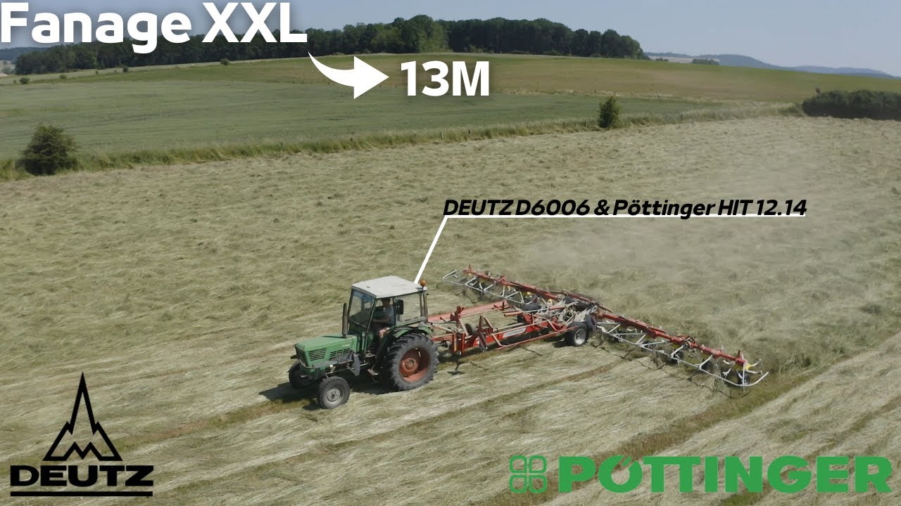 Fanage XXL Avec Une Légende : Deutz D6006 & Pöttinger HIT 12.14